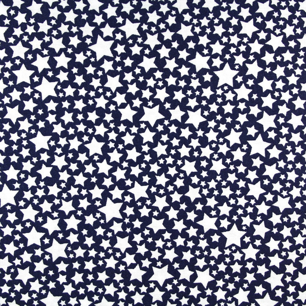 Stoffe mit weißen Sternen Baumwollstoff dunkelblau patchworkstoff zum quilten klein gemustert zum nähen Michael Miller fabrics