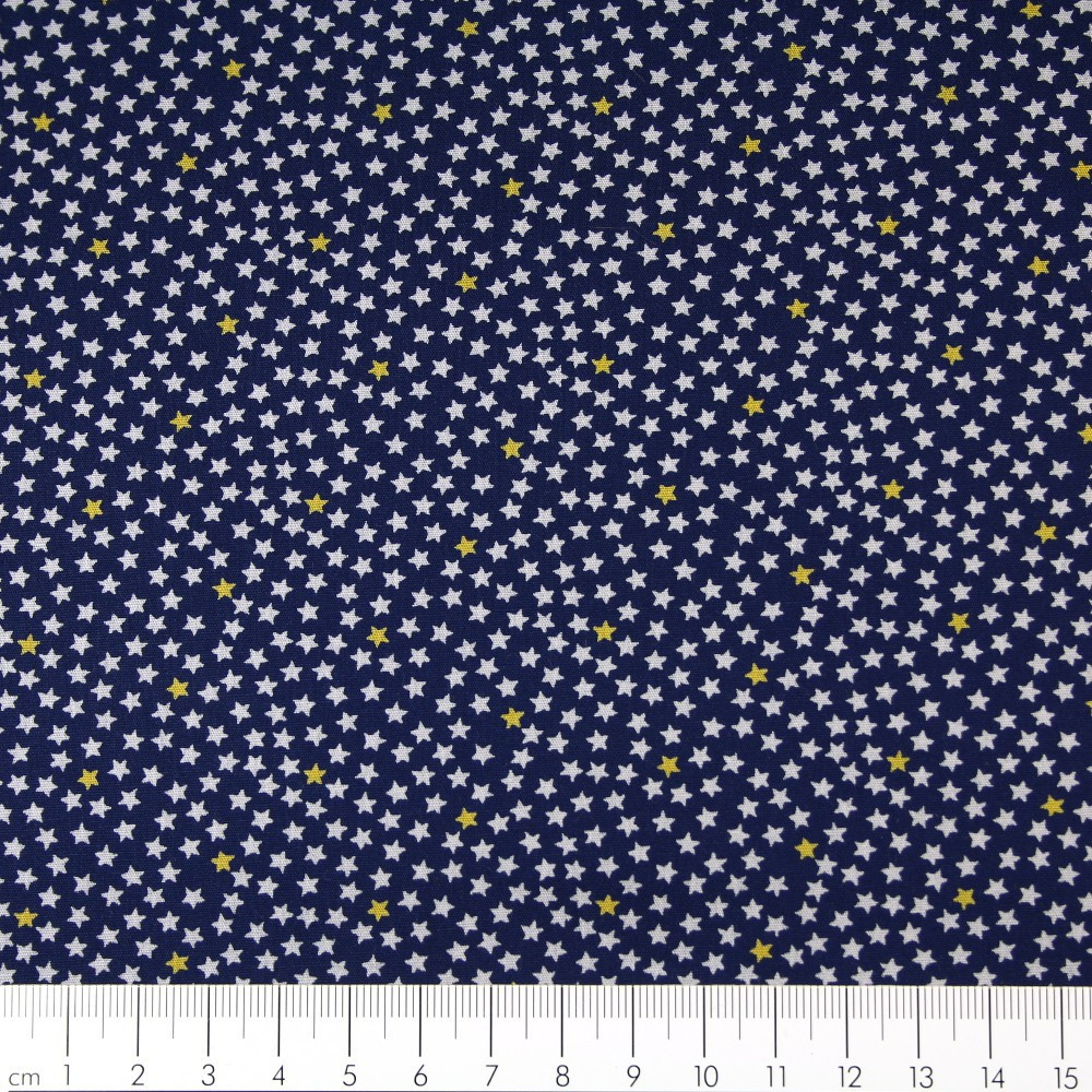Stoff Sterne Sternchen auf blau Robert Kaufman fabrics patchworkstoffe Baumwollstoff feste Baumwolle sevenberry®