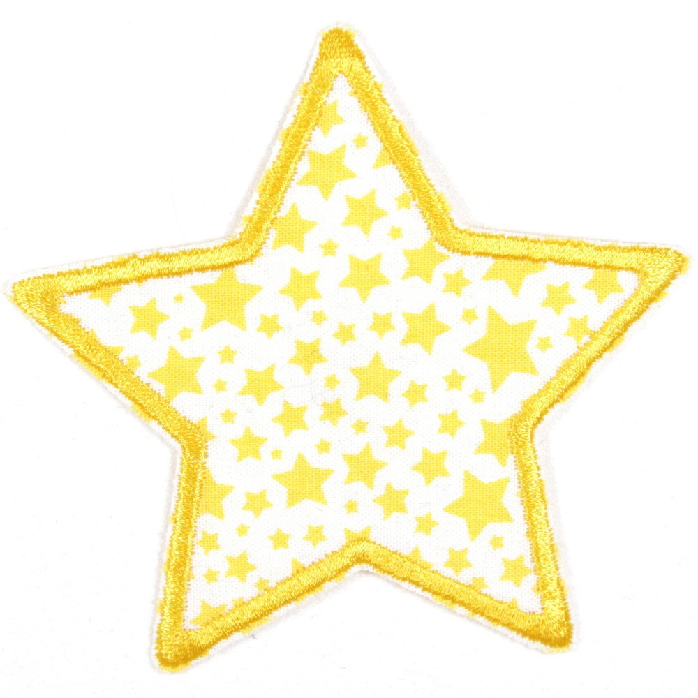 Flickli Stern mit gelben Sternchen