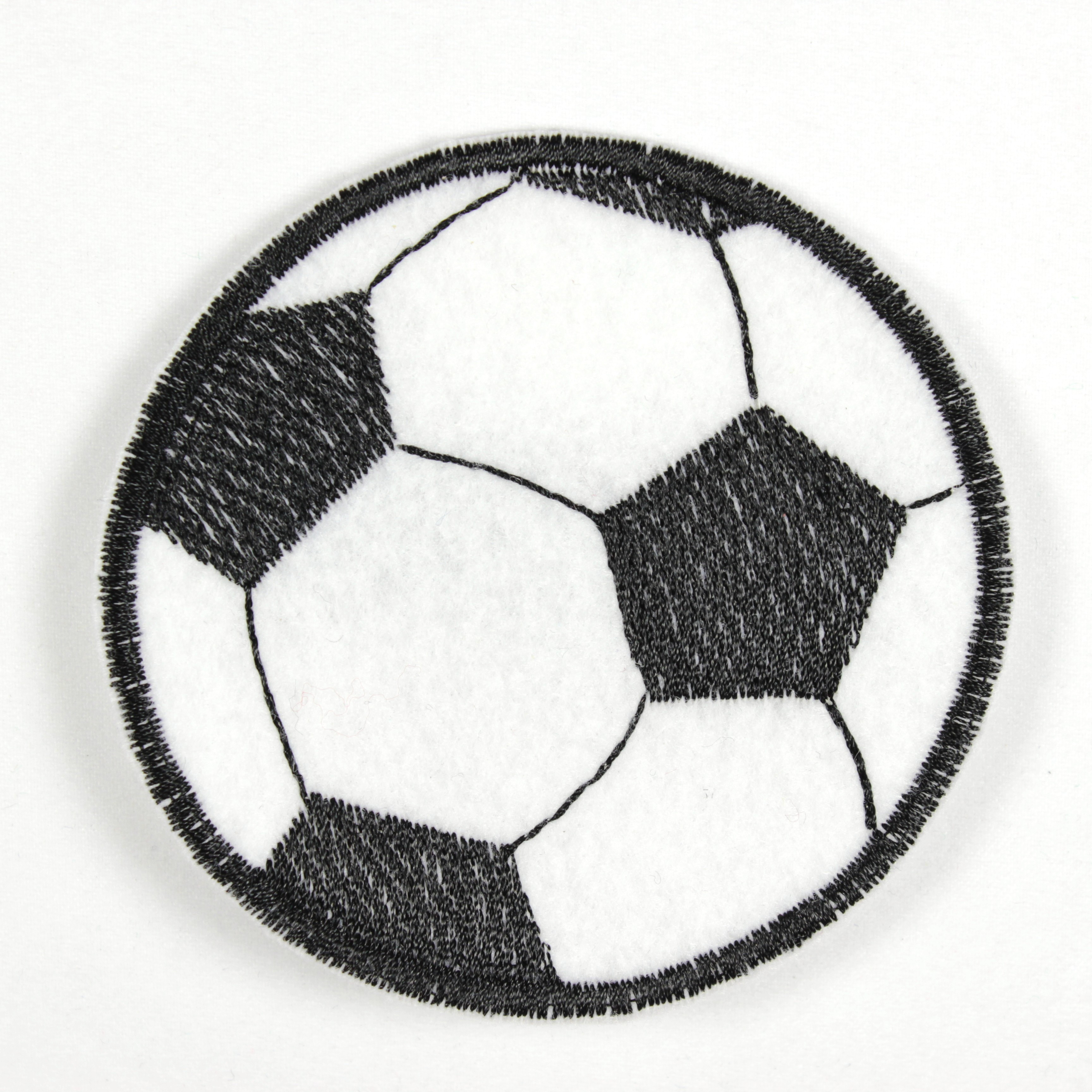 Bügelbild Fußball als Applikation zum aufbügeln oder Aufnäher und Accessoires