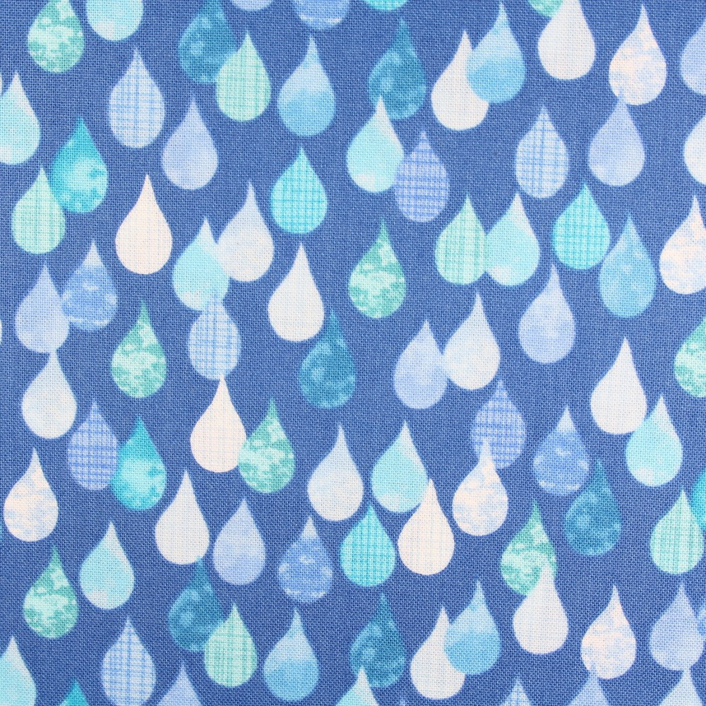 Baumwollstoff timeless treasures fabrics design by Debra Gabel drops rain drops
