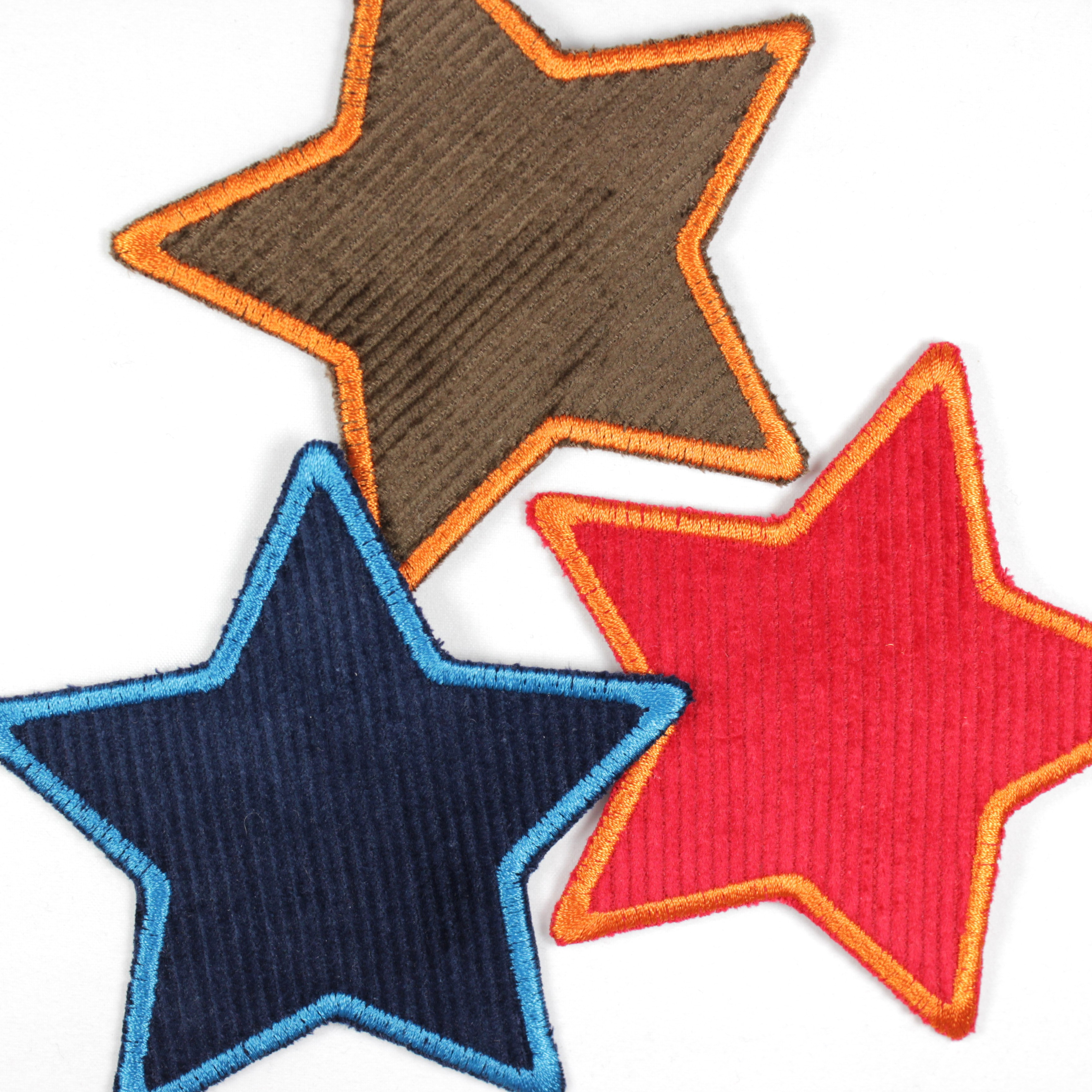Flickli - the patch! star corduroy brown